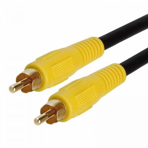 RCA субуфер кабел (1 RCA мъжки до 1 RCA мъжки композитен аудио / видео кабел) S / PDIF коаксиален кабел, цифров аудио кабел за AV приемници, Hi-Fi системи